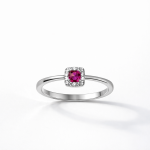 Inel Pink Square